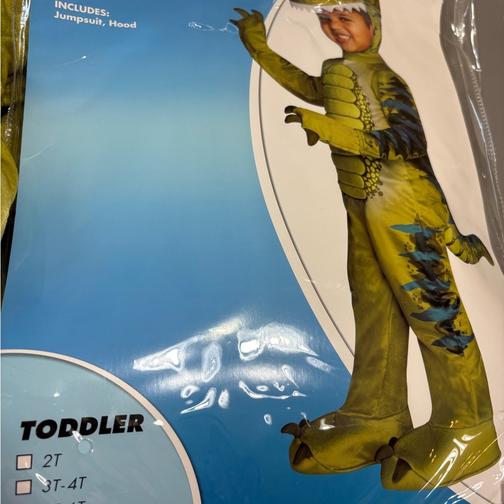 Toddler Dinosaur Costume - Green and Blue